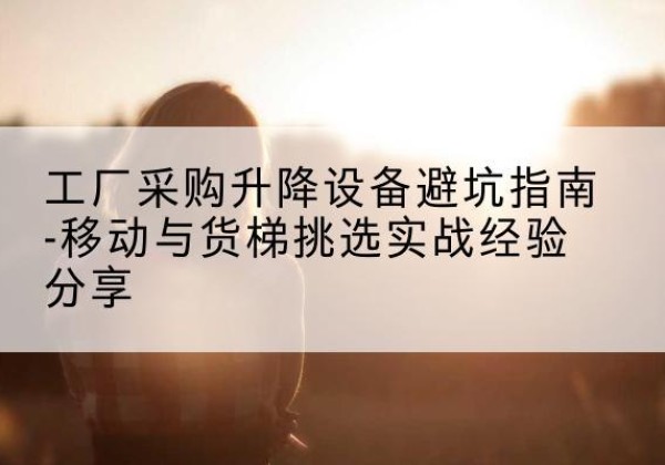 永登移动式升降机怎么选-工厂采购升降设备避坑指南-移动与货梯挑选实战经验分享
